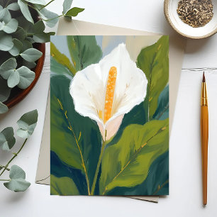 Vredeslelie Bloem Schildering Briefkaart