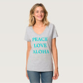 Vredesliefde Aloha t-shirt formaat Middelgroot (Voorkant volledig)