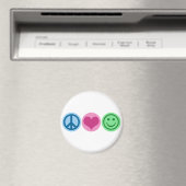 Vredesliefde en geluk magneet (Insitu (Vaatwasser))