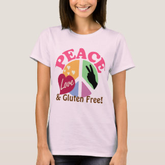 Vredesliefde en gestroomlijnde vrijheid t-shirt