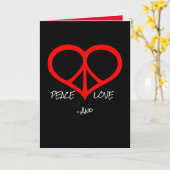 Vredesliefde en het spijt me kaart (Gele Bloem)