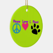 Vredesliefde en poten keramisch ornament (Rechts)