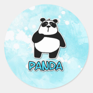 vredesliefde panda ronde sticker
