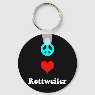 Vredesliefde Rottweiler Sleutelhanger