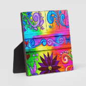 vredesliefde voor groovy hippie fotoplaat (Voorkant)