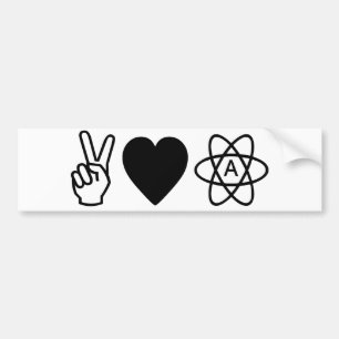 Vredesliefdesatheïsme Bumpersticker
