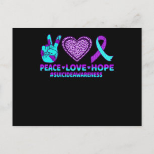 Vredesliefdeshoop Happy Suicide Prevention Bewusth Briefkaart