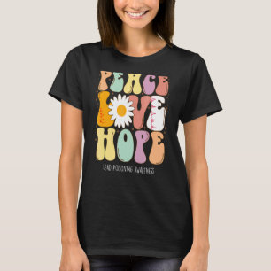 Vredesliefdeshoop leidt tot bewustmaking t-shirt