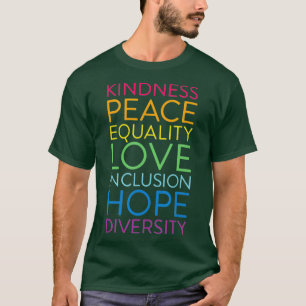 Vredesliefdesintegratie Gelijkheid Diversiteit Men T-shirt