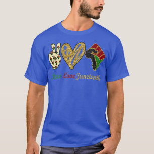 Vredesliefdesliefde - Zwarte Pride Vrijheid in ona T-shirt