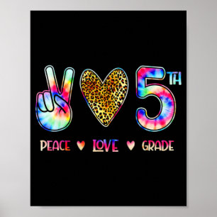 Vredesliefdesplein met vijfde klas terug naar scho poster