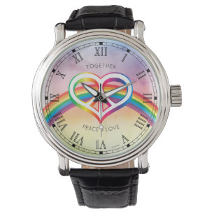 Vredesliefdesregenboog Horloge