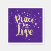 Vredesliefhebber in de sterren servet (Voorkant)