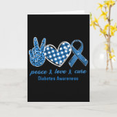 Vredesliefhebber Leopard Diabetes Bewustmaking Sur Kaart (Gele Bloem)