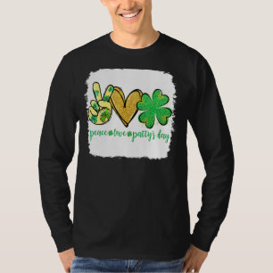 Vredesliefhebber op dag St Patrick S Day Bleken T-shirt