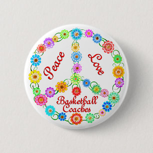 VREDESLOVE BASKETBALL COACHES RONDE BUTTON 5,7 CM