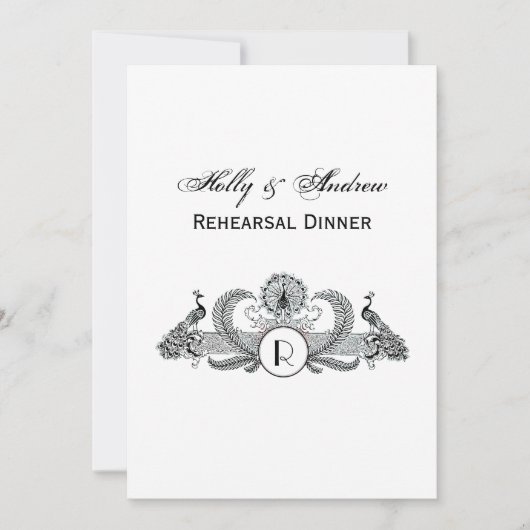 vredesmonogram kaart (Voorkant)