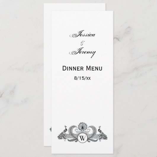 vredesmonogram kaart (Voorkant / Achterkant)