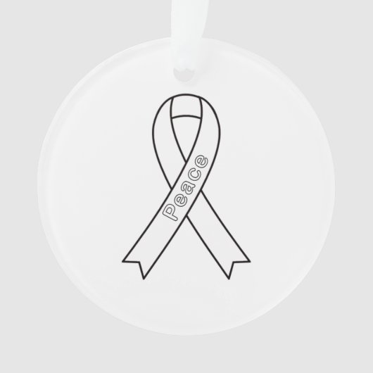 Vredesornament voor lint ornament (voorkant)