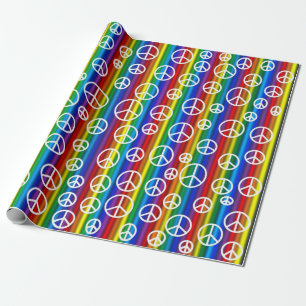 Vredessignalen bellen cadeaupapier