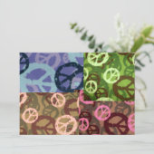 Vredessignalen Mix Uitnodiging (Staand voorkant)