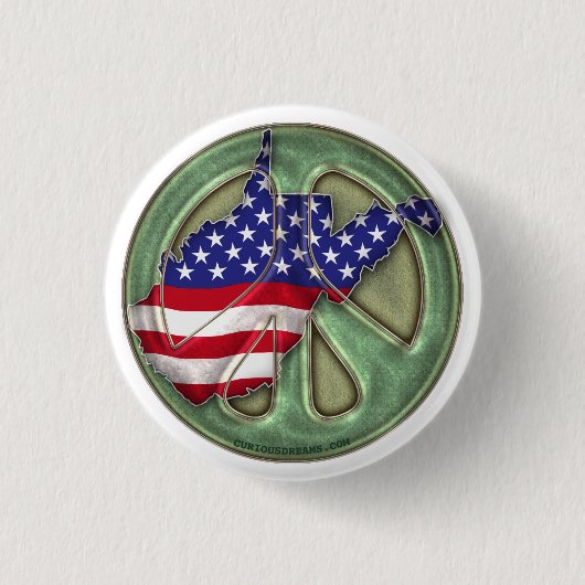 Vredesstaat West-Virginia — Button (Voorkant)