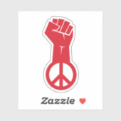 Vredesstrijd Sticker (Vel)