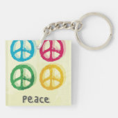 Vredessymbolen Sleutelhanger (Achterkant)