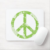 Vredessymbool (groen) muismat (Met muis)