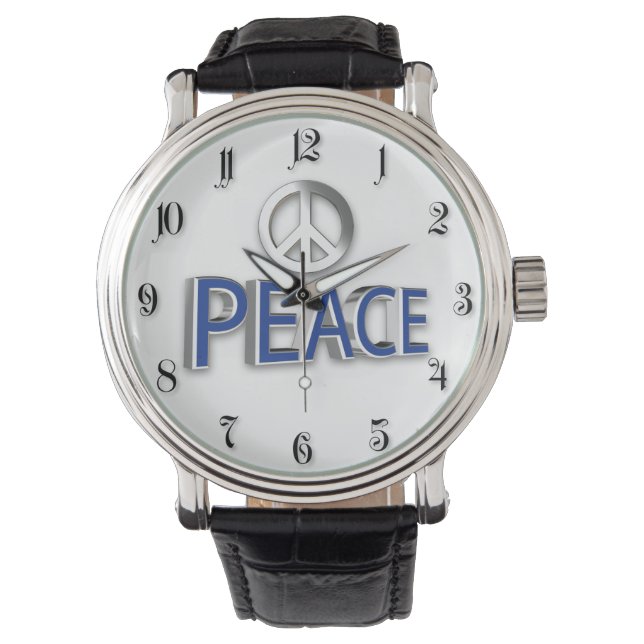 Vredessymbool Horloge (Voorkant)