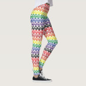 Vredessymbool Multi-Rainbow Stripes Leggings (Rechts)