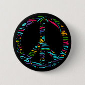 Vredessymbool Ronde Button 5,7 Cm (Voorkant)