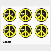 Vredessymbool Ronde Sticker (Vel)