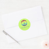 Vredesteken bedank sticker (Envelop)