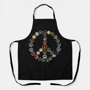 Vredesteken Buttonnen  Hippie Retro Kostuum 60 Schort