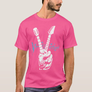 Vredesteken elektrische akoestische gitaar vingers t-shirt