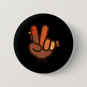 Vredesteken Geen Turkije Hand Kinder Tiener famili Ronde Button 5,7 Cm