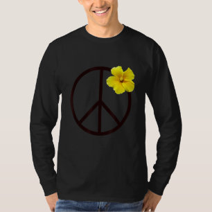 Vredesteken Gele Hibiscus Bloem T-shirt