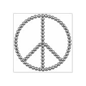 Vredesteken kunststempel 	rubberstempel (Afrduk)