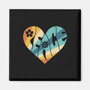 VREDESTEKEN LIEFDE 60s 70s Groovy Hippie Kostuumza Magneet