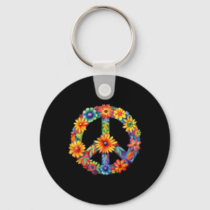 VREDESTEKEN LIEFDE 60s 70s Groovy Hippie Kostuumza Sleutelhanger