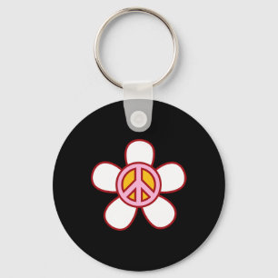 VREDESTEKEN LIEFDE 60s 70s Groovy Hippie Kostuumza Sleutelhanger