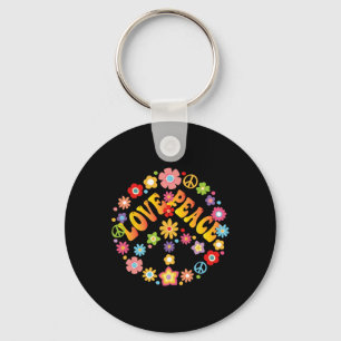 VREDESTEKEN LIEFDE 60s 70s Groovy Hippie Kostuumza Sleutelhanger