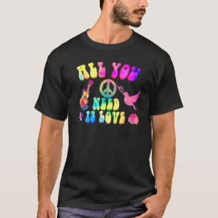 VREDESTEKEN LIEFDE 60s 70s Tie Dye Hippie kostuum T-shirt