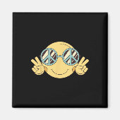 Vredesteken Liefde jaren 60 jaren 70 Groovy Hippie Magneet (Voorkant)