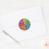 Vredesteken motief rond sticker (Envelop)