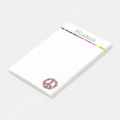 Vredesteken op maat van naam post-it® notes (Schuin)