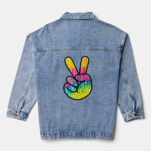 Vredesteken regenboog Jean jas Denim Jacket