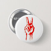 vredesteken ronde button 5,7 cm (Voorkant /achterkant)