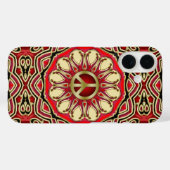 Vredesteken Roze Zon iPhone 4 Case (Achterkant (horizontaal))